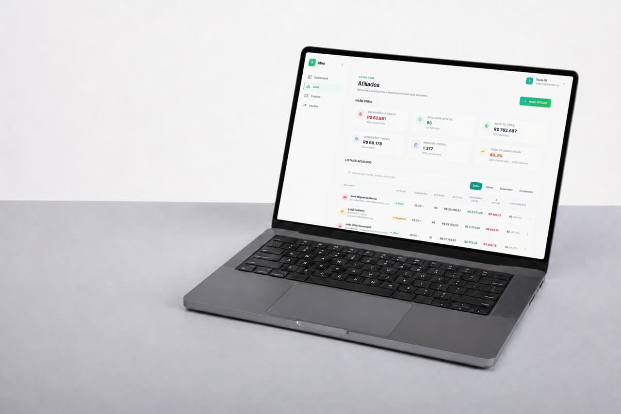 Convide e gerencie parceiros